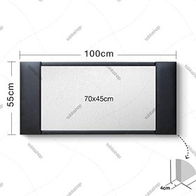 Resim tabloshop Modern Tasarım Atatürk Deri Çerçeveli Pano 100 x 55 