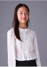 Resim Mayoral Krem Kız Çocuk Fiyonklu Bluz 7032 Krem 