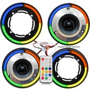 Resim Pixel Ledli 10cm Tweeter Kapak 4adet 