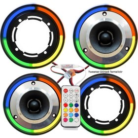 Resim Pixel Ledli 10cm Tweeter Kapak 4adet 
