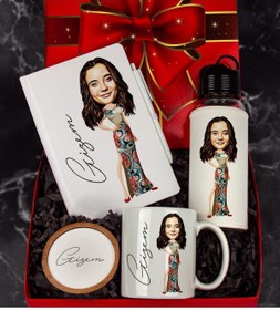 Resim Ejoya Kişiye Özel Karikatür Tasarım Hediye Paketi 96639 