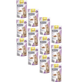 Resim Gimcat Nutri Pockets Ördekli Kedi Ödülü 12 x 60 G 