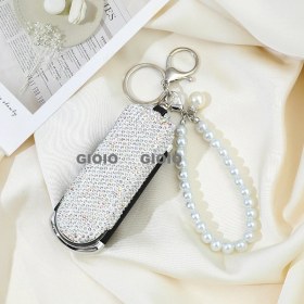 Resim Silver1 Gıoıo Yeni Mini Taşınabilir Kozmetik Ayna Kolye Anahtarlık Çanta Aksesuarları Kolye Dıy Anahtarlık (Yurt Dışından) 