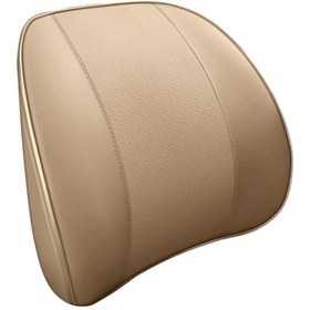 Resim Samdoo Araç İçin Hafızalı Köpük Yastık - Nefes Alabilir Bel Desteği Bej 