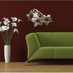 Resim Çiçek Şekilli Dekoratif Kırılmaz Ayna 