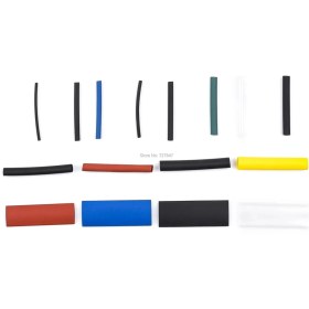 Resim Makaron 580 Parça Renkli Daralan Tamir Kiti Seti Kutulu Kablo Koruyucu Açık Kapatma Aparatları 