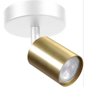 Resim Rsylight Retro Beyaz Eskitme Led Spot Tavan Plofyoner Aplik180 Derece Hareketli Günışığı Ampullü Beyaz 