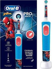 Resim Oral-B D100 Spiderman Çocuk Şarjlı/Elektrikli Diş Fırçası 