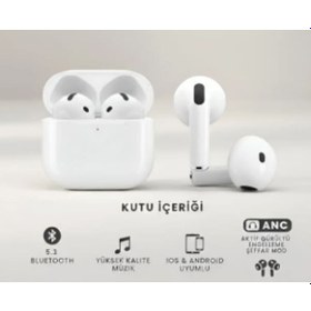 Resim Aurıs Ars-air4 Anc Aktif Gürültü Engellemeli Kablosuz Bluetooth Kulaklık - Gelişmiş Anc Teknolojisi 
