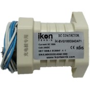 Resim İKON TEKNİK Evq100d24da71 Dc Kontaktör, 100a, 12-750v, Spst No, Yardımcı Kontak 