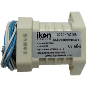 Resim İKON TEKNİK Evq100d24da71 Dc Kontaktör, 100a, 12-750v, Spst No, Yardımcı Kontak 