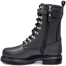 Resim Harley Davidson Gladis Black Siyah Deri Kadın Bot Siyah 
