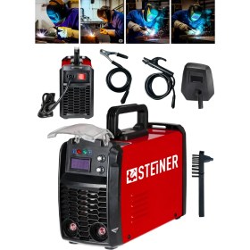Resim Steiner 250 Amper Inverter Mega Stick Çift Kartlı Hava Soğutmalı Dijital Göstergeli Çanta Kaynak Makinesi 