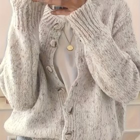 Resim Yeni Sonbahar-Kış Kadınlar İçin Şık Günlük Moda Renkli Nokta Desenli Hırka Önü Açık Ceket Üst 