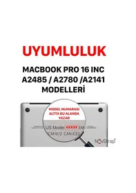 Resim Novstrap Apple Uyumlu MacBook Pro 16 İnç M1 M2 A2485 A2780 A2141 İle Touchpad Trackpad Koruyucu Film 