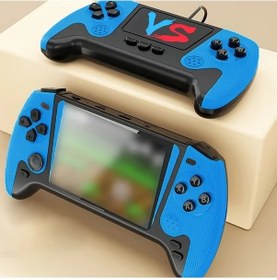 Resim Sunshine022 Retro 3.5 İnç Büyük Ekran Klasik Mini El Konsolu Kırmızı Ve Mavi Tekli Oyun 