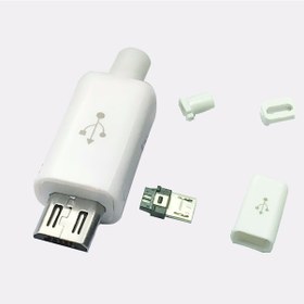 Resim 10 Adet 5 Pin Micro USB Şarj Kablosu Soketi - Beyaz 