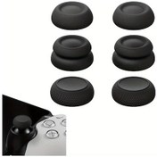 Resim Cloud011 6 Adet Siyah Oyun Konsolu Joystick Kapağı - Ergonomik Başlık, Dayanıklı Koruma 