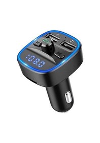 Resim Wireless Bluetooth 5.0 Fm Transmitter Dual Usb Car Charger,car Radio Adapter Music Player Support Usb/sd Card. 