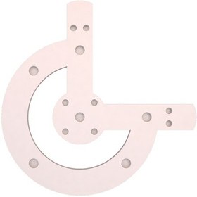 Resim Motifpiyer Motifli Tavan Göbegi Led Spotlu Tmg -düz-14 Cap 160Cm 