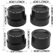 Resim Xuweiwei Sportster Xl883 Xl1200 Dyna Touring V-rod Aksesuar Rough Craft Ön Arka Aks Kapakları Front Axle Two Black 