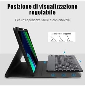Resim M.TK moveteck Xiaomi Pad 6 / Pad 6 Pro 11 Uyumlu Bluetooth Özellikli Standlı Kalem Bölmeli Klavyeli Kılıf Manyetik, Siyah, Tek Ebat, KC01-XİAOMİPAD6-SİYAH 