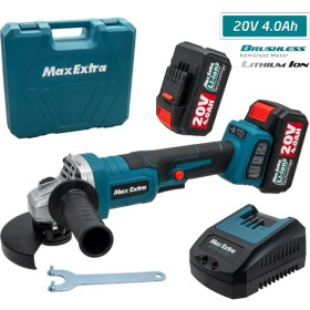 Resim Max Extra MXP6890 - 115MM Çift Akülü Kömürsüz Avuç Taşlama 20 Volt 4 Amper (Devir Ayarlı) 