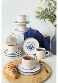 Resim Keramika Marine Wonders Stackable Çay Takımı 12 Parça 6 Kişilik Çok Renkli 