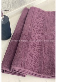 Resim Blossom El-yüz Havlusu 6 Adet-krem-mürdüm Karışık 