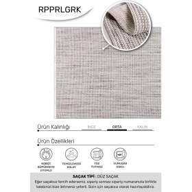 Resim Youdayhomecollection Parla-Gri - Oturma Odası, Koridor, Yatak Odası Halısı- Robot Süpürgeye Uyumlu-Kolay Temizlenebilir - 160X400 