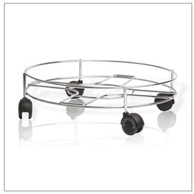 Resim Dengeli Üç 3 Tekerlekli Paslanmaz Çelik Cam Damacana Çek Çek Metal 