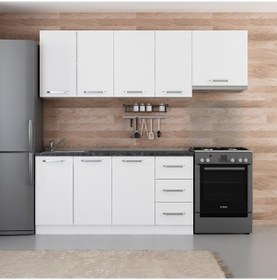 Resim Minar 225 Cm Mutfak Dolabı Beyaz 225-b7 