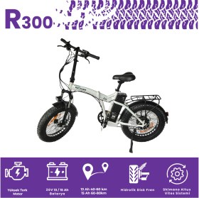 Resim Roxform R-300 Elektrikli Katlanabilir Bisiklet 13ah Shimano Altus Hidrolik Fren Alüminyum Kadro 