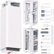 Resim 32'si 1 arada En İyi Elektronik Temizlik Kiti - Klavye, Kamera, Ekran için Çok Fonksiyonlu Araç - Dayanıklı ABS Fırça, Kazıyıcı, Cımbız - Ofis Temizlik Malzemeleri - Bilgisayar Temizleme Seti 