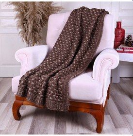 Resim Betires Home Ta14011 Örgü Koltuk Şalı Moka 