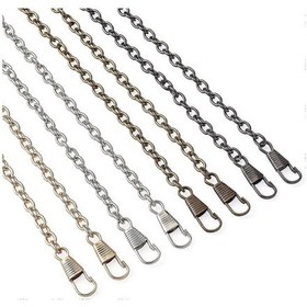 Resim Cüzdan, El Çantası Ve Portföy İçin 4 Renkte Metal Tokalı 8'li 120 Cm'lik Demir Kemer Paketi. 