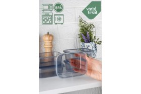 Resim Tekno Trust Gri 12'li Saklama Kabı, Kahvaltılık ve Erzak Kabı 15 ve Üzeri Plastik 