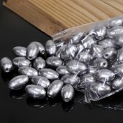 Resim 60 Adet Zeytin Şeklinde İçi Boş Ferrokrom Balıkçılık Kurşun Kolye - 2 Gram Ağırlık, Uzun Mesafe Atış İçin İçi Boş Tasarım, Patlayıcı saç tokası Kurulumu, Deniz Balıkçılığı İçin Uygun, Tatlı Su Deniz Balıkçılığı İçbükey Kemirme Kurşun, Pil Gerektirmez. 