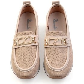 Resim Bambi Bej Kadın Loafer Ayakkabı K01311000482 Bej 