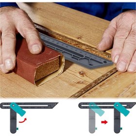 Resim BGA Marangoz Açı ölçer laminat döşeme cetvel laminat kesici, sabitleme fonksiyonlu açılı gönye cetvel 