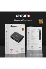 Resim Dreamstar Master 4K Linux Uydu Alicisi | Dört Çekirdekli İşlemci | Dahili WiFi 