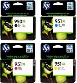 Resim Hp 950Xl Siyah 951Xl Renkli Kartuş 