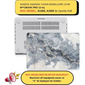 Resim McStorey Macbook Pro Kılıf 13 inç Mermer07NL (Eski HDMI'lı Model 2012-2015) A1425 A1502 ile Uyumlu 