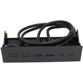 Resim Dianziye 5.25 İnç Bilgisayar Kasası Ön Paneli, 2 Usb 3.0 Portu İle 5gbps Hızlı Veri Transferi, Usb 2.0/1.1 Uyumlu, Kolay Kurulumlu Abs Hub 