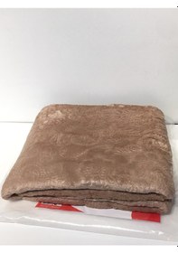 Resim Padişah Desenli Kahverengi Çift Kişilik Battaniye Kahverengi 