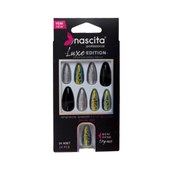 Resim Nascita Luxe Edition Badem Silver Takma Tırnak S281 24'lü 