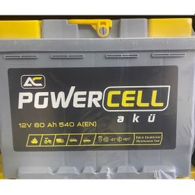 Resim 12V 60 Amper 540 AEN Powercell Akü Ü.T 2024 
