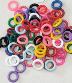 Resim Lion Güvercin Ayak Simit Bilezik Çıtçıt Çok Renkli 100'lü 