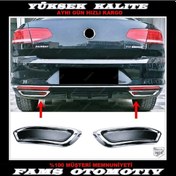 Resim Vw Passat B8 Krom Egzos Çıkış Görünümü Difüzör 2014-2019 P.Çe... 