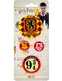 Resim G Gifi Rozet & Broş Harry Potter Gryffindor 4 adet WarnerBros. Lisansl 